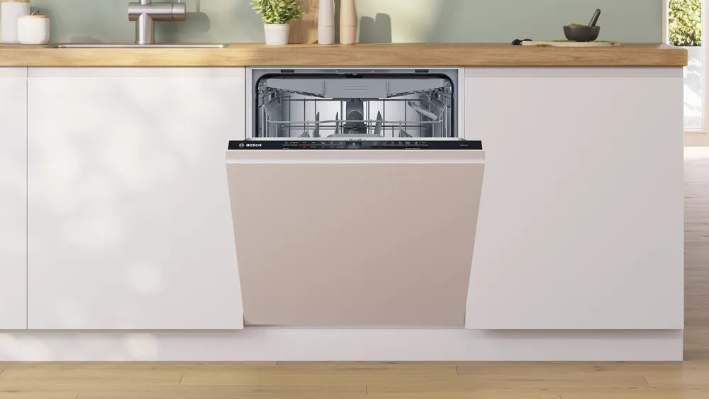 Bosch SMV2HVX06E, SER2, Съдомиялна машина с вградена система, C, Polinox, 9,0 л, 14 чекмеджета, 6 чекмеджета/5 чекмеджета, 46 dB(C), 3-то чекмедже, Rackmatic, HC
