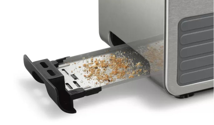 Bosch TAT7S25, Compact toaster, 860-1050 W, Defrost and warm setting, High lifting, Auto power off, Grey