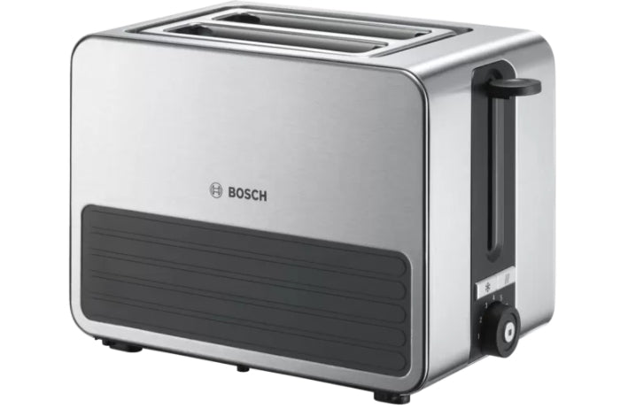Bosch TAT7S25, Compact toaster, 860-1050 W, Defrost and warm setting, High lifting, Auto power off, Grey