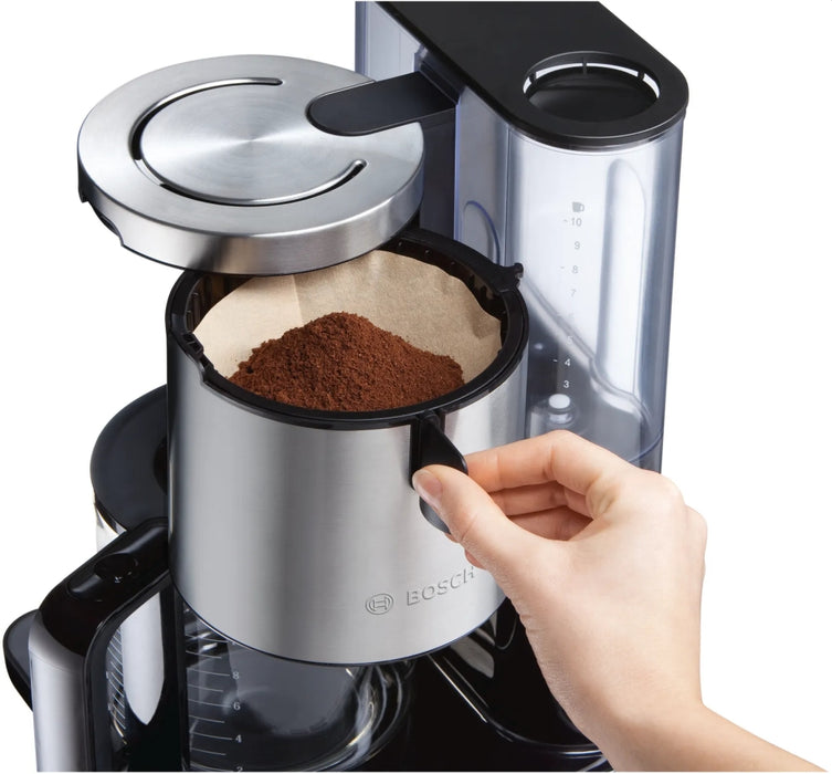 Bosch TKA8633, Coffee machine, Styline Black, Black