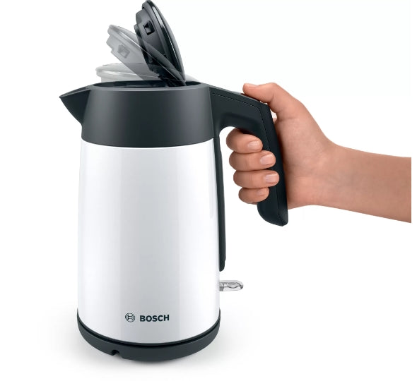 Bosch TWK7L461, Чайник, 2400 W, 1.7 l, Бял