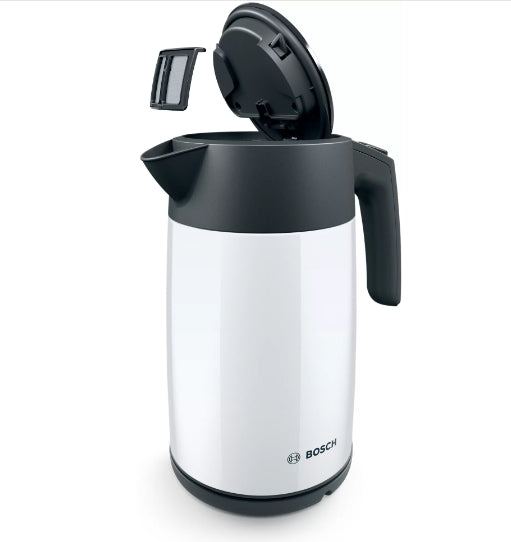 Bosch TWK7L461, Чайник, 2400 W, 1.7 l, Бял