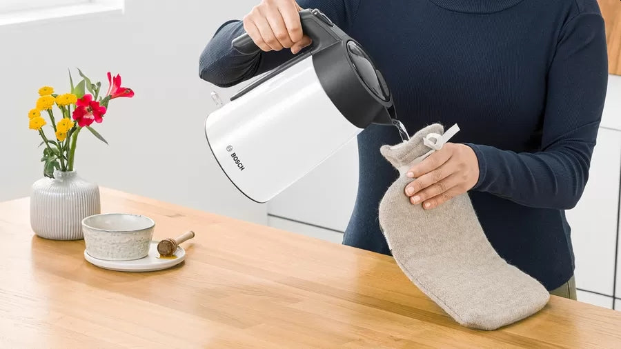 Bosch TWK7L461, Чайник, 2400 W, 1.7 l, Бял