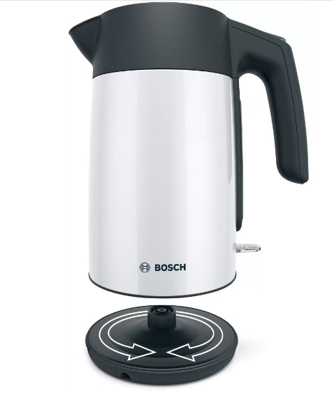 Bosch TWK7L461, Чайник, 2400 W, 1.7 l, Бял