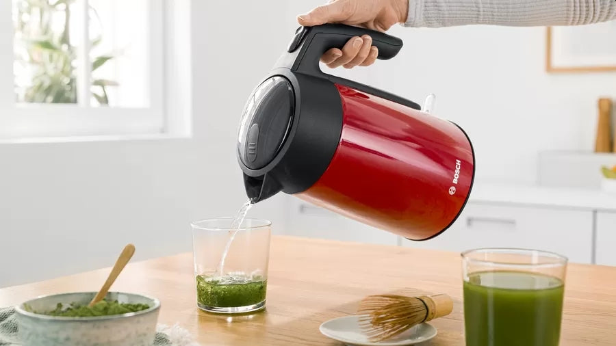 Bosch TWK7L464, Чайник, 2400 W, 1.7 l, Червен