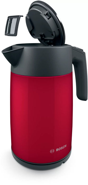 Bosch TWK7L464, Чайник, 2400 W, 1.7 l, Червен