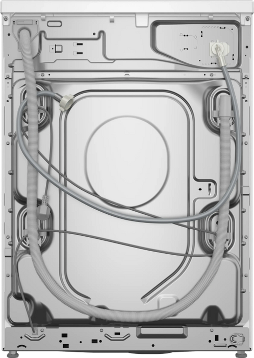 Bosch WAN2406NBY, SER4, Пералня 8 кг, A, 1200 об/мин, 51/71dB(A), Iron Assist, барабан waveDrum 65 л, 4 опции, бяло-черно-сива врата