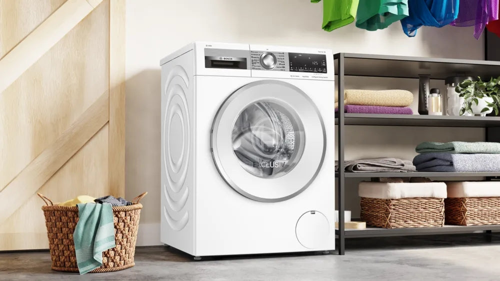 Bosch WGG244F9BY, SER6, Washing machine 9kg, A, 1400 rpm, 70db(A), waveDrum 65l, i-DOS, Recharge function, EcoSilence Drive,White