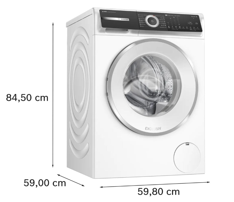 Bosch WGH256A0BY, SER6, Washing machine 10kg,  A, 1600rpm, 74dB(B), HC, Iron Assist, i-DOS, AntiStain 6, waveDrum 70l, White