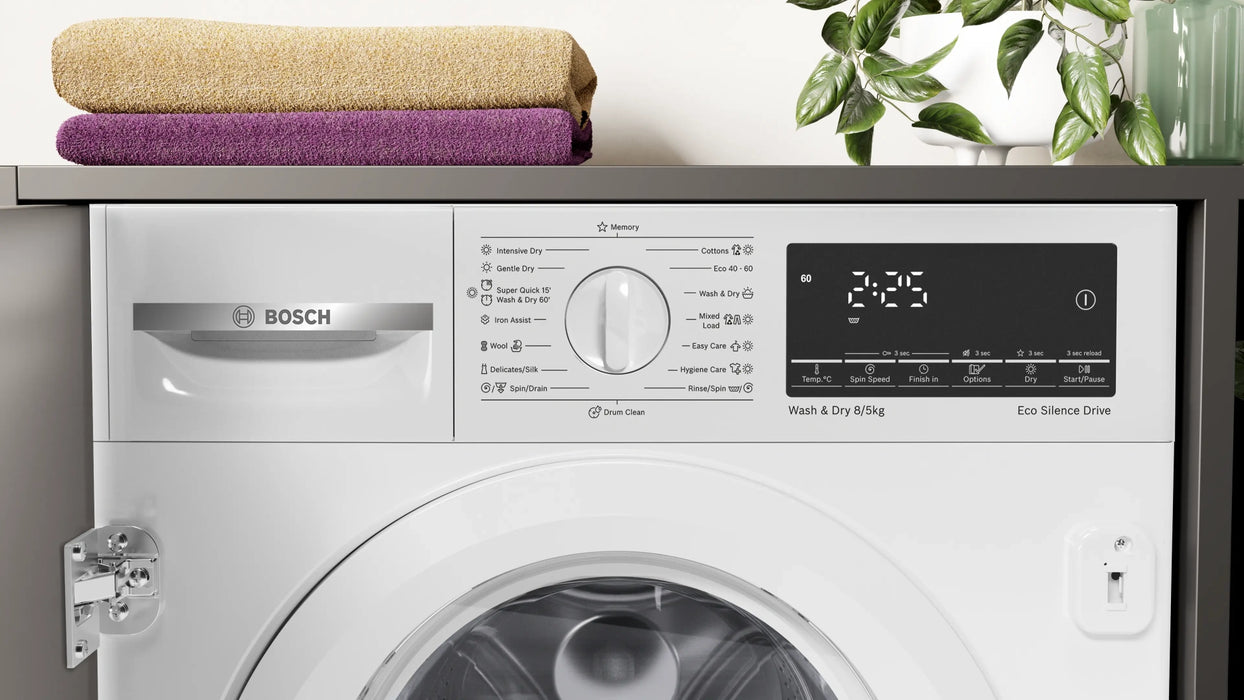 Вградена пералня със сушилня Bosch WKD28490EU , 5 kg, 8.00 kg, E