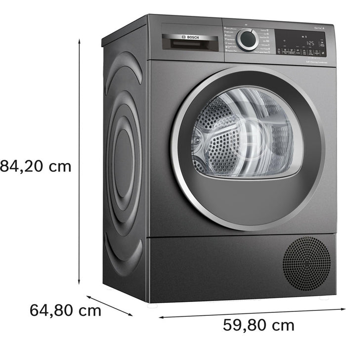 Сушилня BOSCH WQG245DREU, 9 кг, Термопомпа, SelfCleaning, C