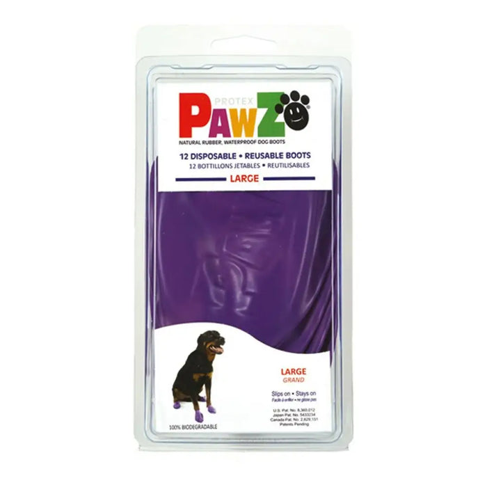 Ботуши Pawz Куче 12 броя Лилав Размер L