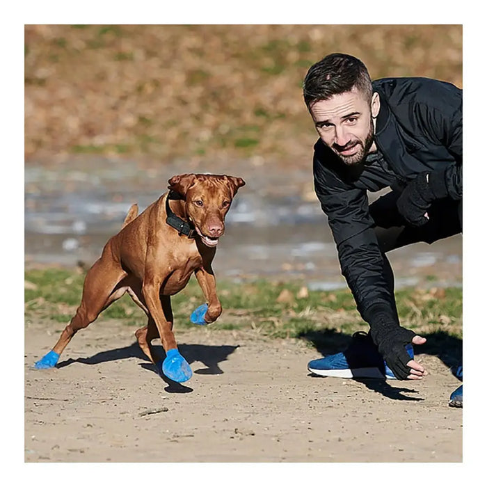 Ботуши Pawz Куче 12 броя Размер XL Зелен