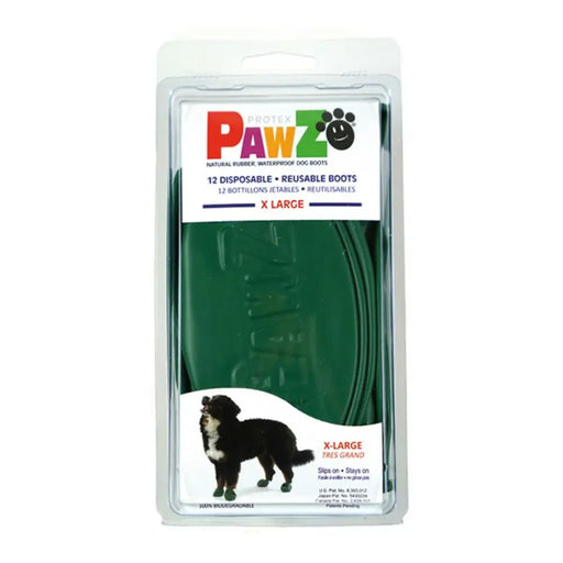 Ботуши Pawz Куче 12 броя Размер XL Зелен
