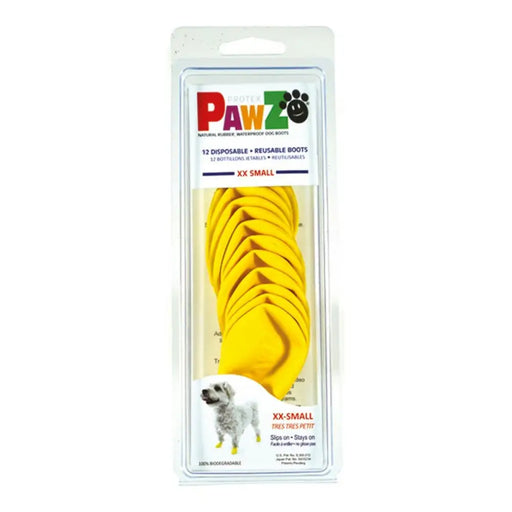 Ботуши Pawz Куче 12 броя Жълт Размер XXS