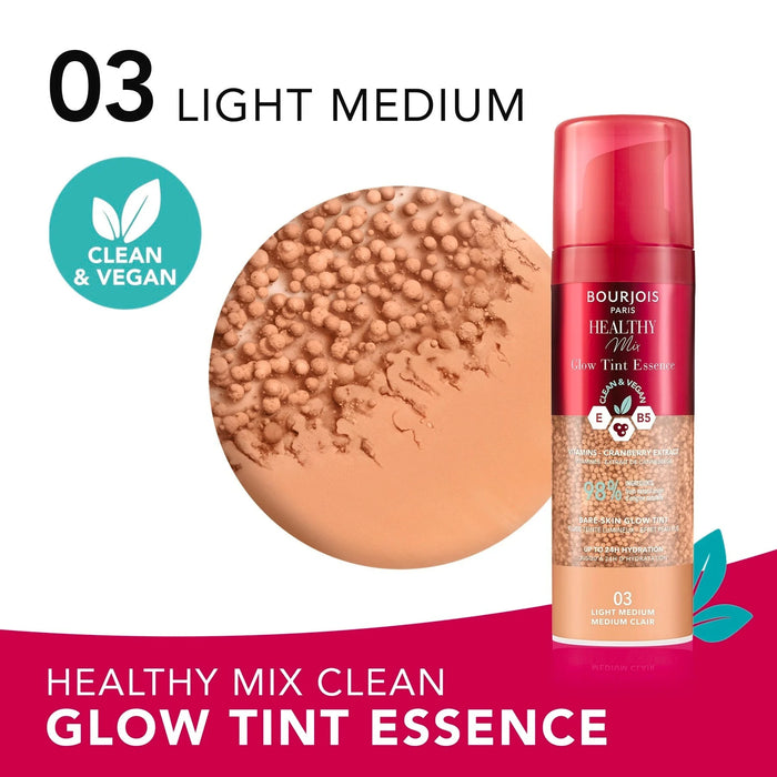 Флуид за лице Glow Tint Essence - Nr. 03 Light Medium, 4 g