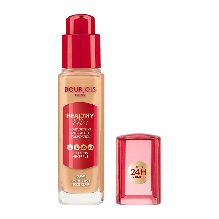 Фон дьо тен Healty Mix Anti-Fatigue, Nr. 53W Light Beige, 30 ml