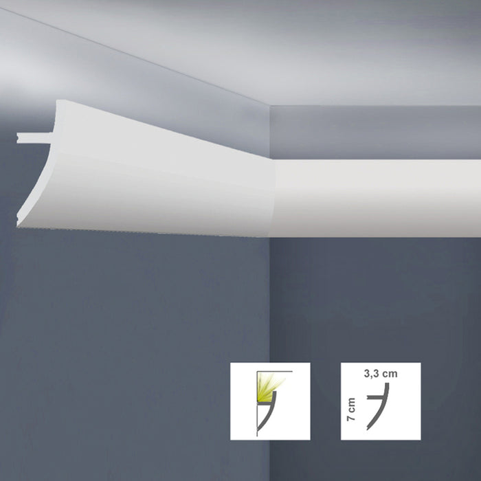 HDPS КОРНИЗ ЗА LED ОСВЕТЛЕНИЕ BOVELACCI L7033 2 М