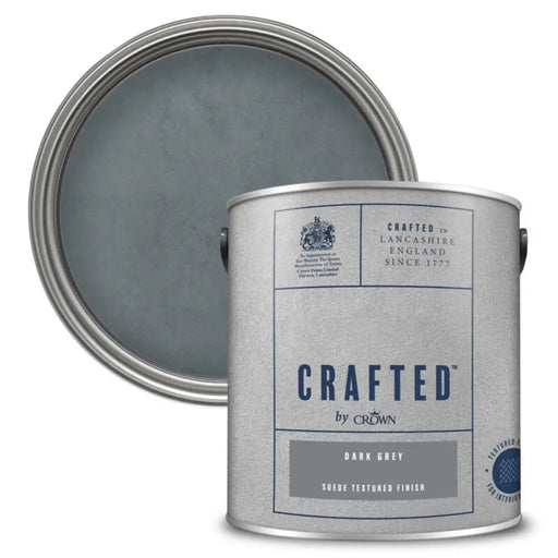 БОЯ С ВЕЛУРЕН ЕФЕКТ CROWN DARK GREY 2.5L