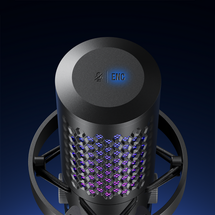 BOYA CastMic G40B Жичен геймърски микрофон с рамо, USB-C - Черен