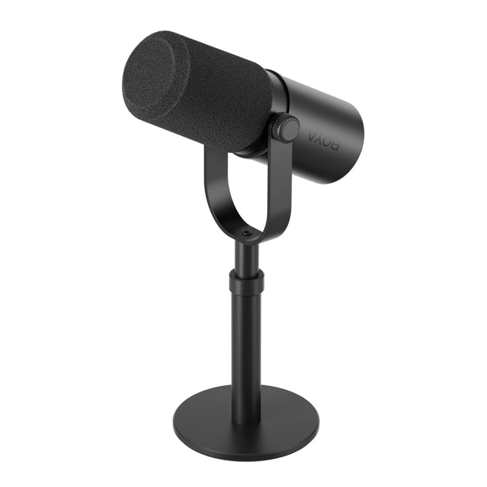 BOYA CastMic P60D Студийна стойка за микрофон с кабел, USB XLR - Черна