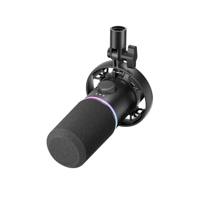 BOYA CastMic S60 Жичен динамичен геймърски микрофон USB XLR - Черен