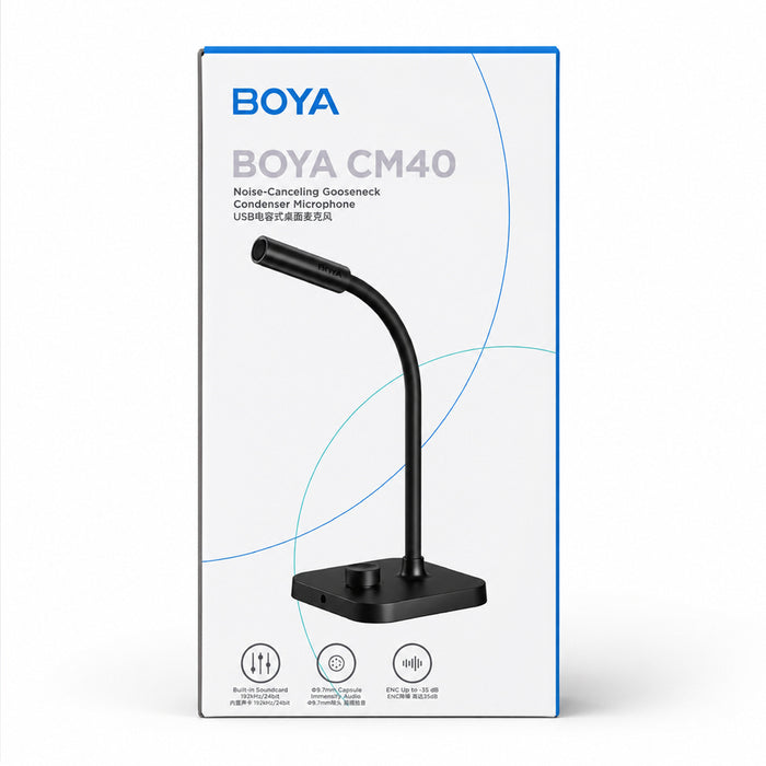 BOYA CM40 кабелен конферентен микрофон - черен