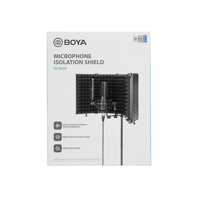 Акустичен екран за микрофон BOYA BY-RF5P - черен