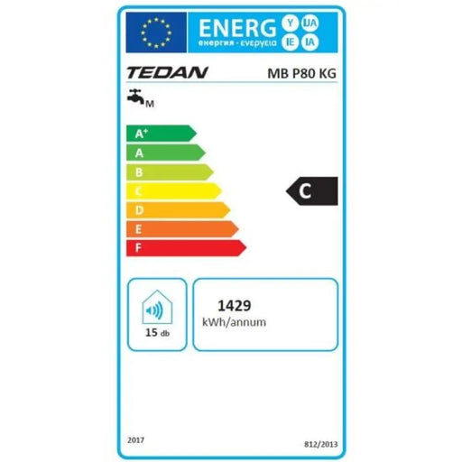 Бойлер TEDAN Ceramic Pro 80 литра вертикален 2.1 kW - 361966