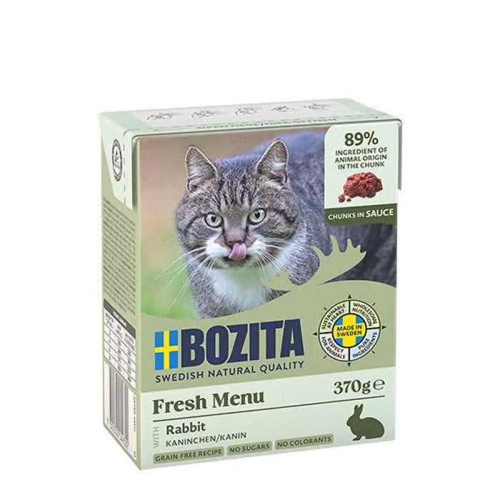 BOZITA Fresh Menu Заек в сос - мокра котешка храна - 370гр