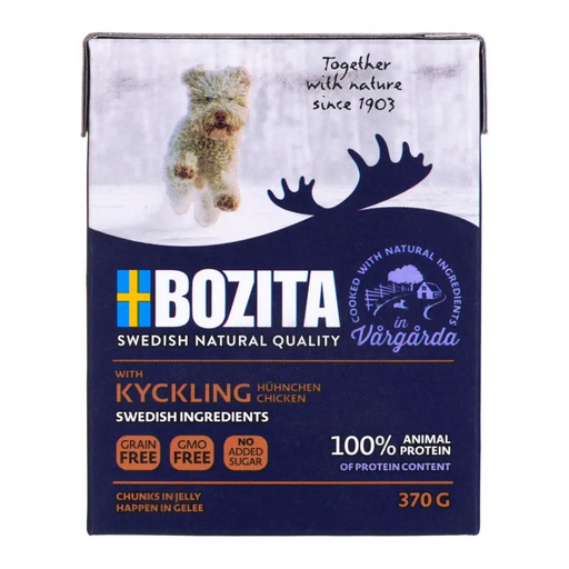 BOZITA Мокра храна за кучета Хапки в желе Пиле 370гр