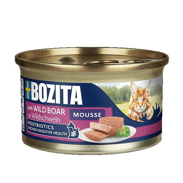 BOZITA Мус за дива свиня - мокра храна за котки - 85 г