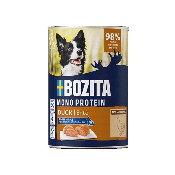 BOZITA Монопротеинов пастет с патица - мокра храна за кучета - 400 г
