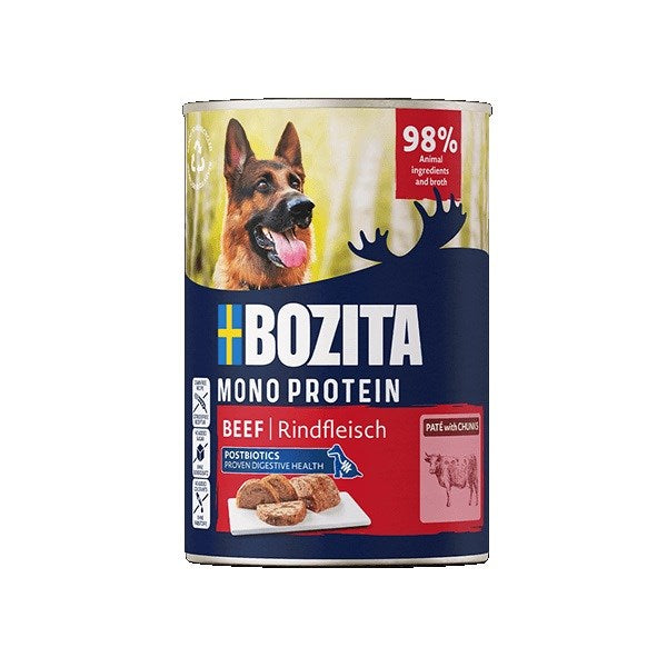 BOZITA Монопротеинов пастет от говеждо месо - мокра храна за кучета - 400 г