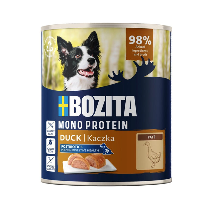 BOZITA Монопротеинов пастет с патица - мокра храна за кучета - 800 г