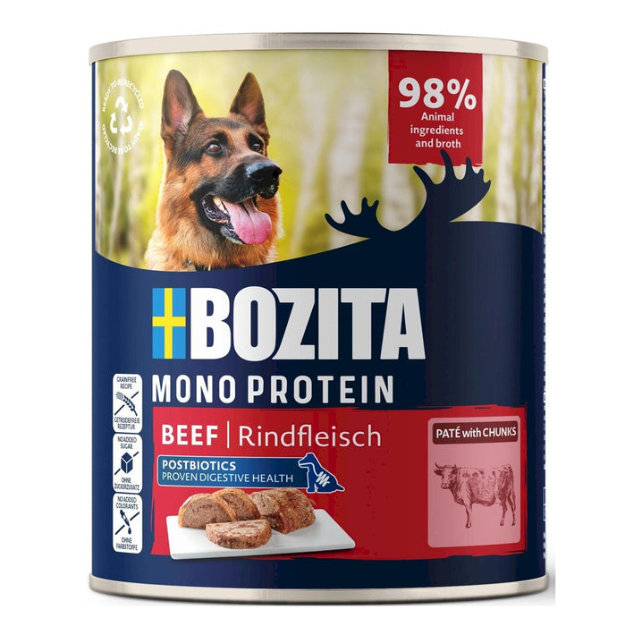 BOZITA Монопротеинов пастет от говеждо месо - мокра храна за кучета - 800 г