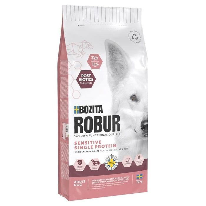 BOZITA Robur Adult Sensitive Single Protein Salmon Mono – суха храна за кучета – 12 кг