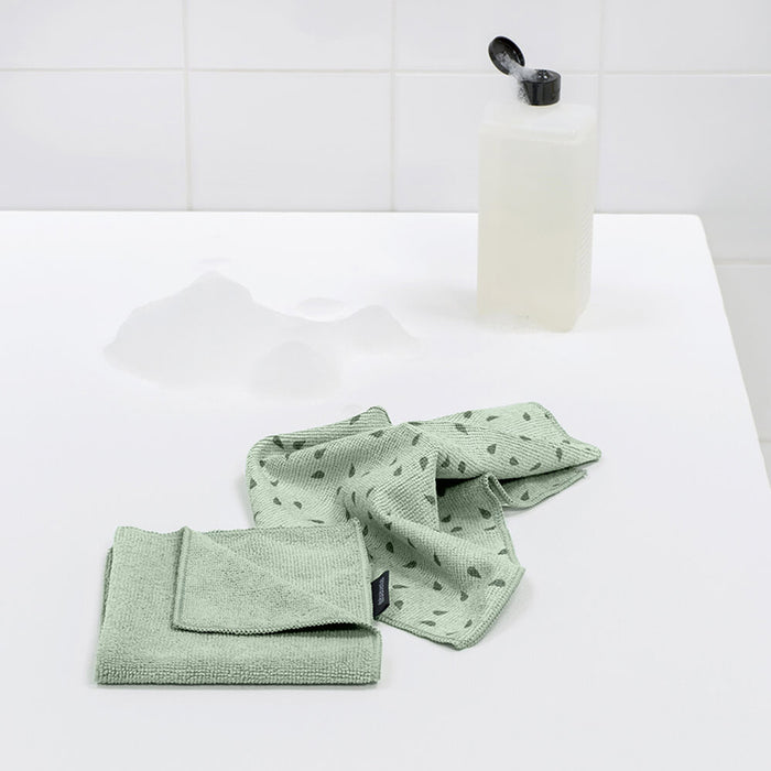 МИКРОФИБЪРНИ КЪРПИ 2 БРОЯ JADE GREEN BRABANTIA