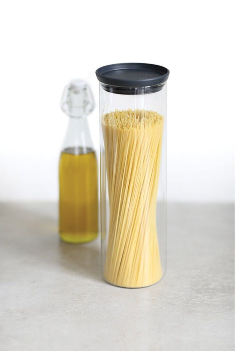 Буркан за съхранение Brabantia - Stackable, 1.9 l, Dark Grey