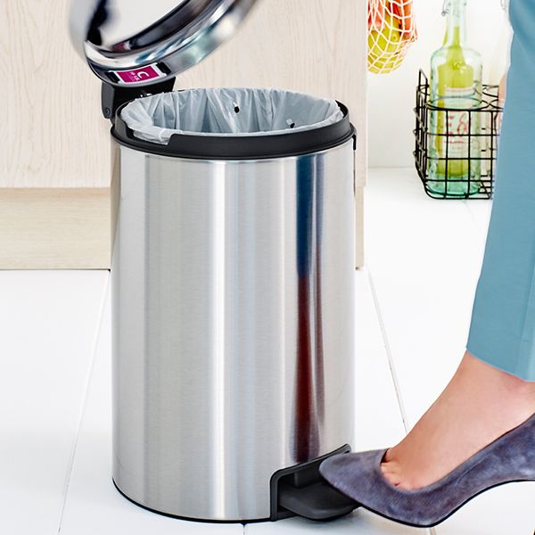 Кош за отпадъци Brabantia - NewIcon, 12 l, Matt Steel Fingerprint Proof
