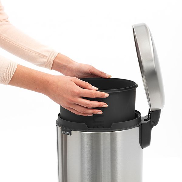 Кош за отпадъци Brabantia - NewIcon, 12 l, Matt Steel Fingerprint Proof