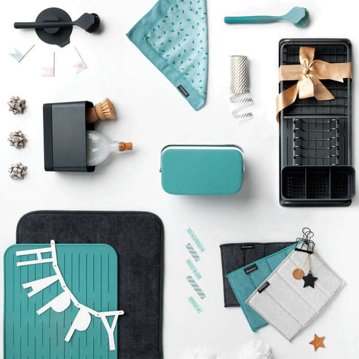 Четка за съдове с вакуумна закачалка Brabantia - SinkSide Dark Grey, сива
