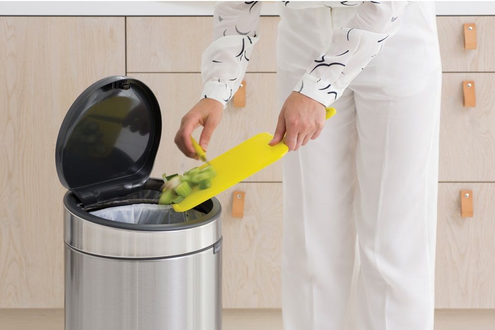 Кош за отпадъци Brabantia - Touch Bin New, 30 l, Matt Steel