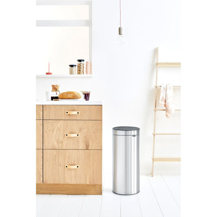 Кош за отпадъци Brabantia - Touch Bin New, 30 l, Matt Steel