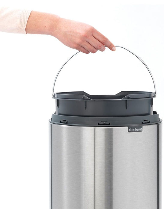 Кош за отпадъци Brabantia - Touch Bin New, 30 l, Matt Steel