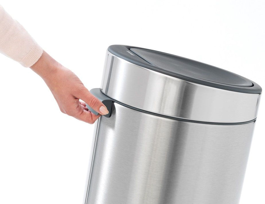 Кош за отпадъци Brabantia - Touch Bin New, 30 l, Matt Steel