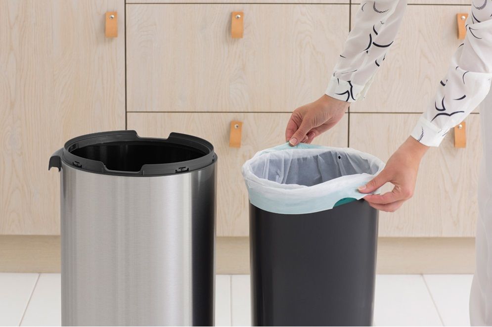 Кош за отпадъци Brabantia - Touch Bin New, 30 l, Matt Steel