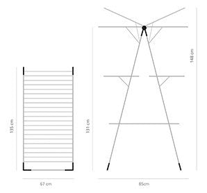 Простор-кула Brabantia - 23 m, Metallic Grey