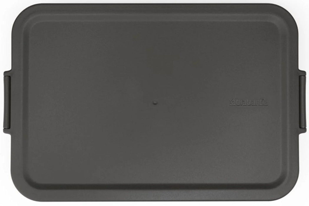 Кутия за обяд Brabantia - Make&Take, 1.1 l, плоска, тъмносива