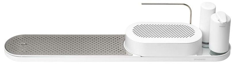 Комплект за мивка Brabantia - SinkStyle, Mineral Fresh White, 4 части